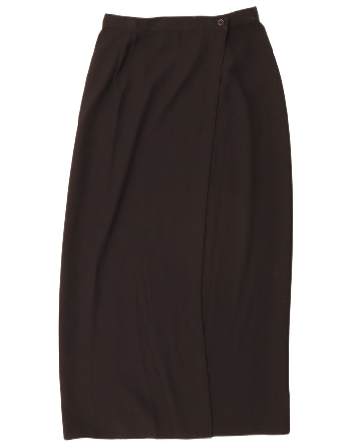 Marks & Spencer Damska spódnica kopertowa UK 12 Medium W28 Czarny poliester
