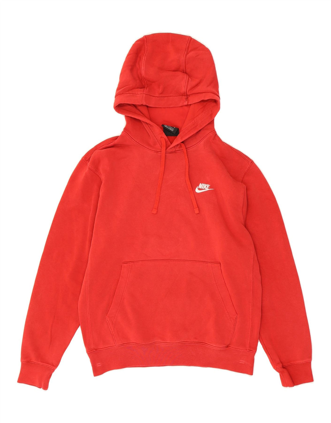 NIKE Mens Hoodie Jumper Small Red Cotton Vintage Nike and Second-Hand Nike from Messina Hembry 