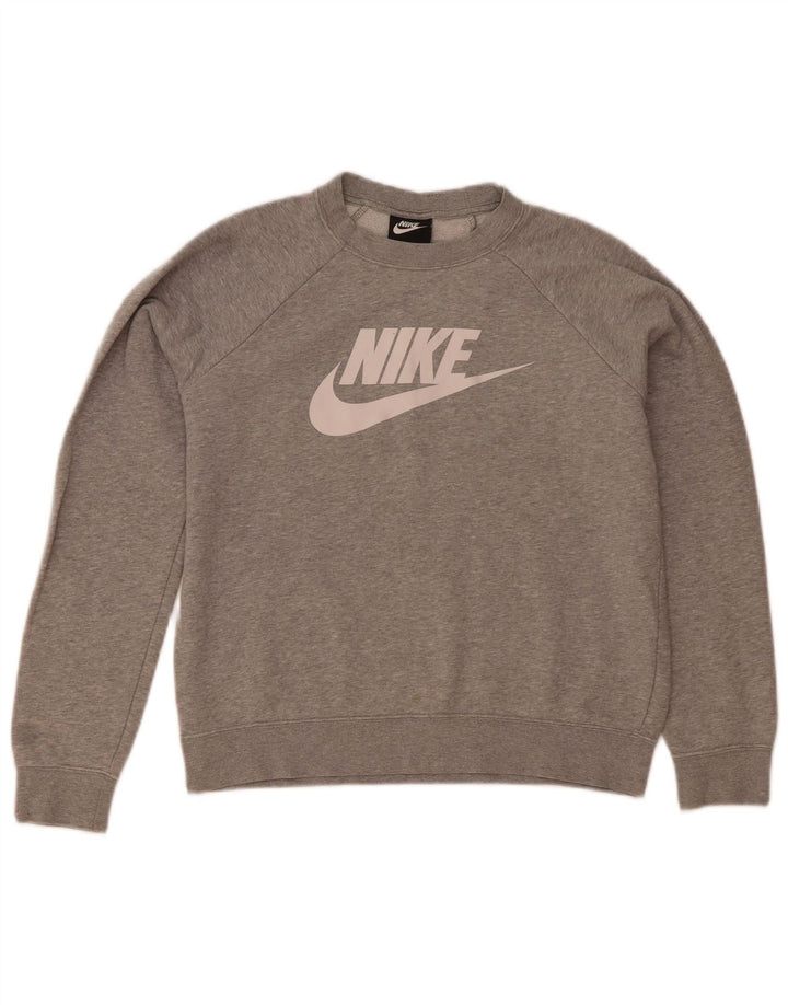 Damska bluza dresowa Nike Oversized Graphic UK 10 Small Grey Flecked