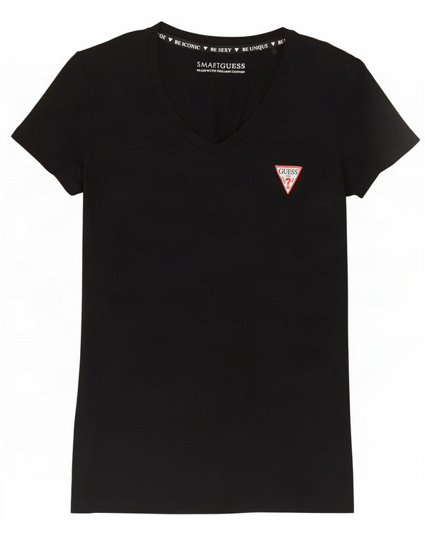 Koszulka damska Guess Top UK 4 XS, czarna bawełna