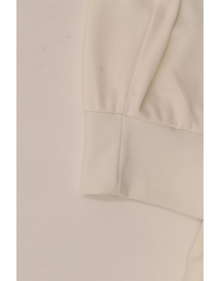 Męska kurtka dresowa w stylu vintage 2XL Biały nylon z blokami kolorów