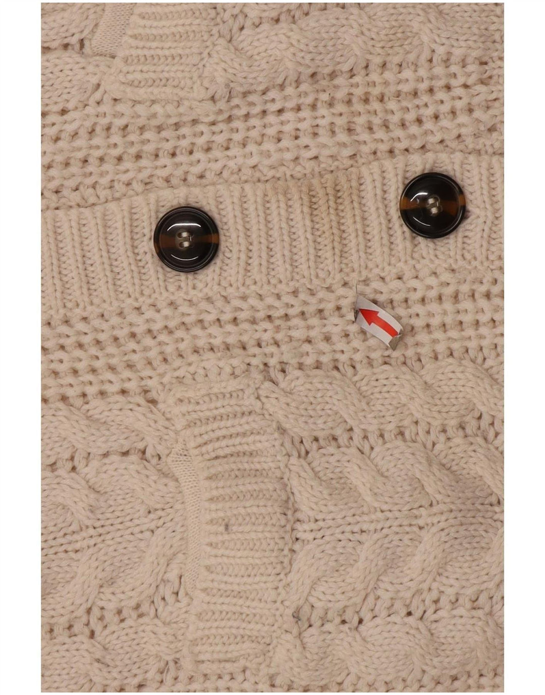 Sweter damski Zara Cardigan UK 10 Mały biały akryl