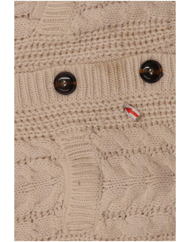 Sweter damski Zara Cardigan UK 10 Mały biały akryl