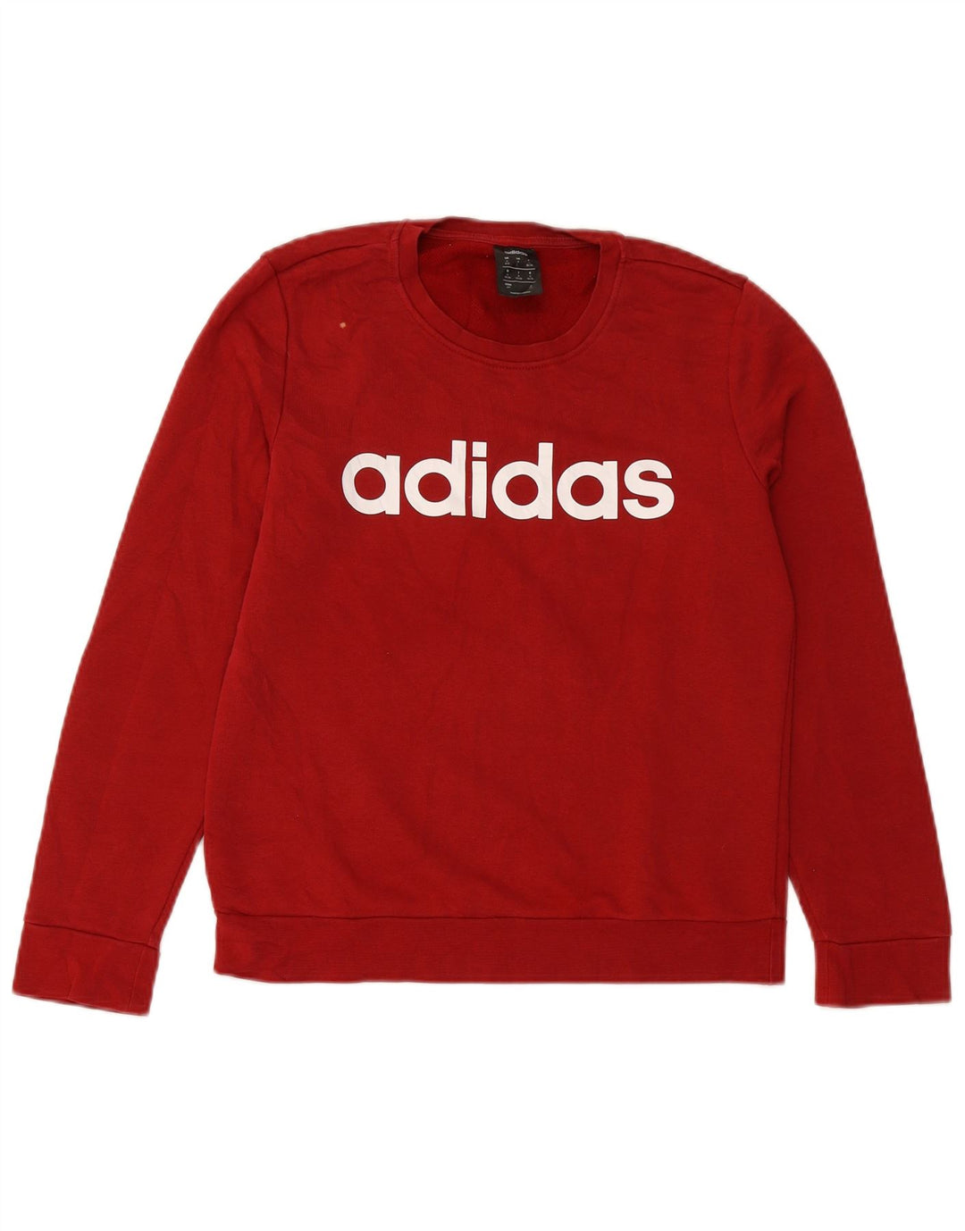 Damska bluza ADIDAS Graphic Jumper UK 8/10 Mała bordowa bawełna