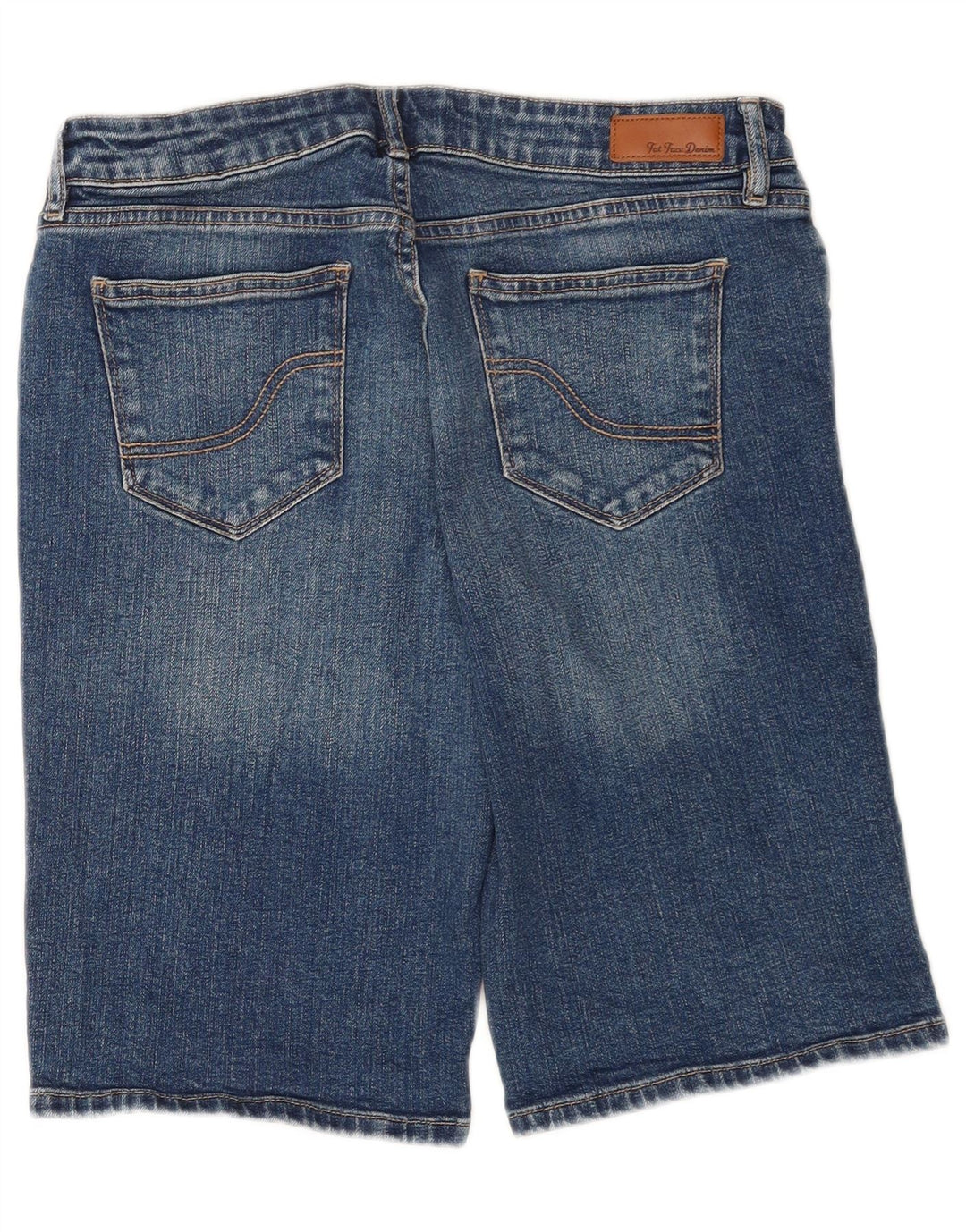 Damskie jeansowe bermudy Fat Face UK 12 Medium W30 Niebieskie bawełniane