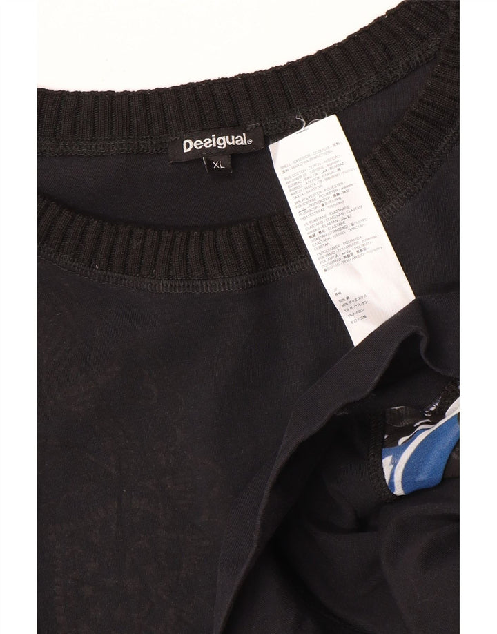 Damska bluza z krótkim rękawem Desigual UK 18 XL, wielokolorowa