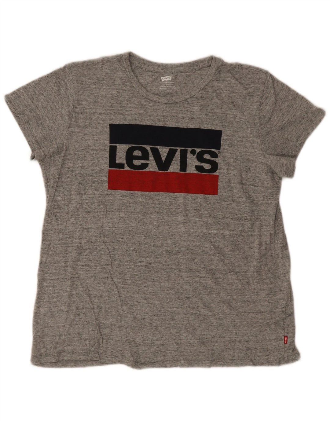 Damska koszulka z grafiką Levi's Top UK 14 Medium Grey Flecked Logo