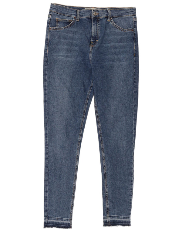 Topshop Damskie Jamie Skinny Jeans W32 L27 Niebieskie bawełniane
