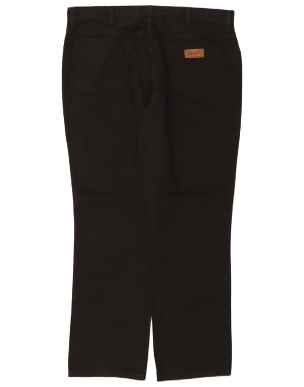 Damskie proste jeansy WRANGLER W40 L32, czarne, bawełniane