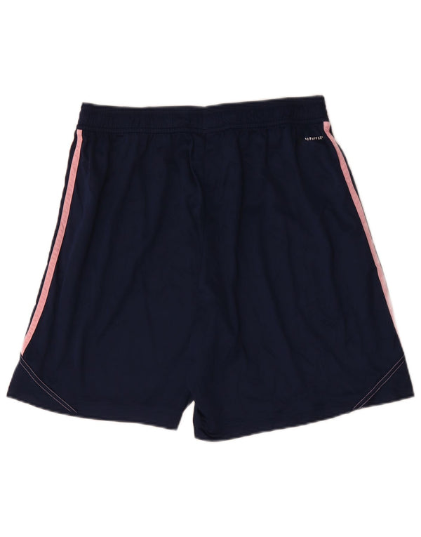 Damskie spodenki sportowe Adidas Aeroready UK 18 XL granatowe, poliestrowe