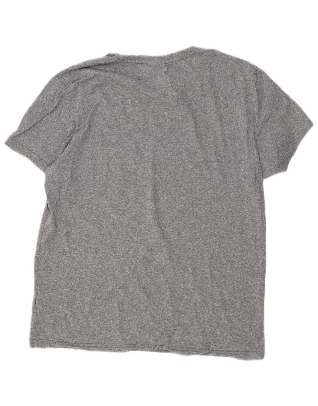 Męski T-shirt z grafiką Gant, duży, szary, bawełniany