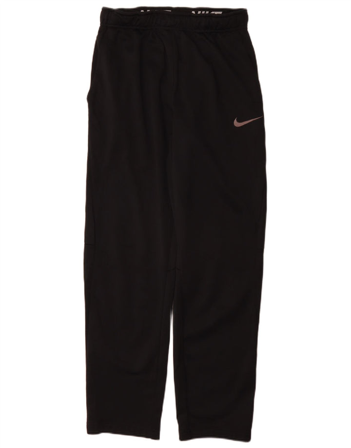 Męskie spodnie dresowe Nike, małe, czarne, sportowe, z poliestru