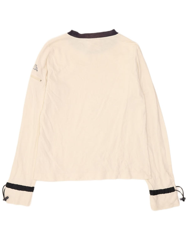 Top chłopięcy Kappa z długim rękawem 13-14 lat 2XL złamanej bieli