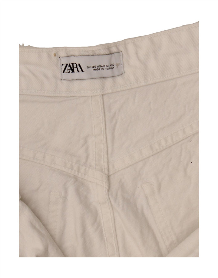 ZARA Womens Straight Jeans EU 40 Medium W28 L31 White Vintage Zara and Second-Hand Zara from Messina Hembry 