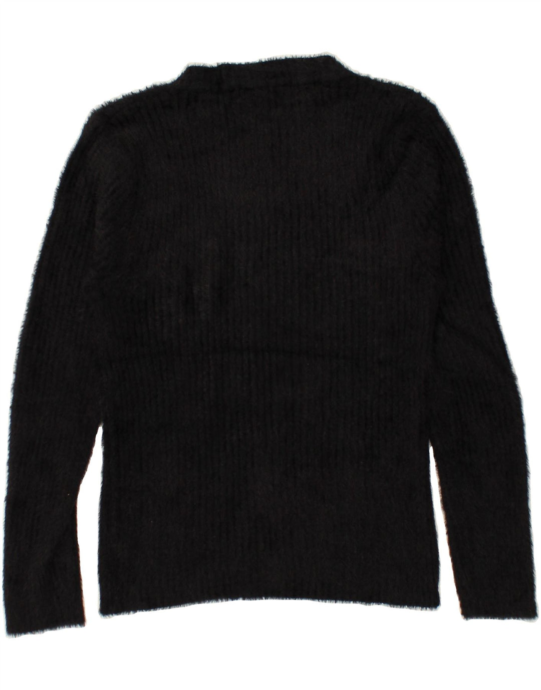 VINTAGE Womens Crew Neck Jumper Sweater UK 10 Small Black Vintage Vintage and Second-Hand Vintage from Messina Hembry 