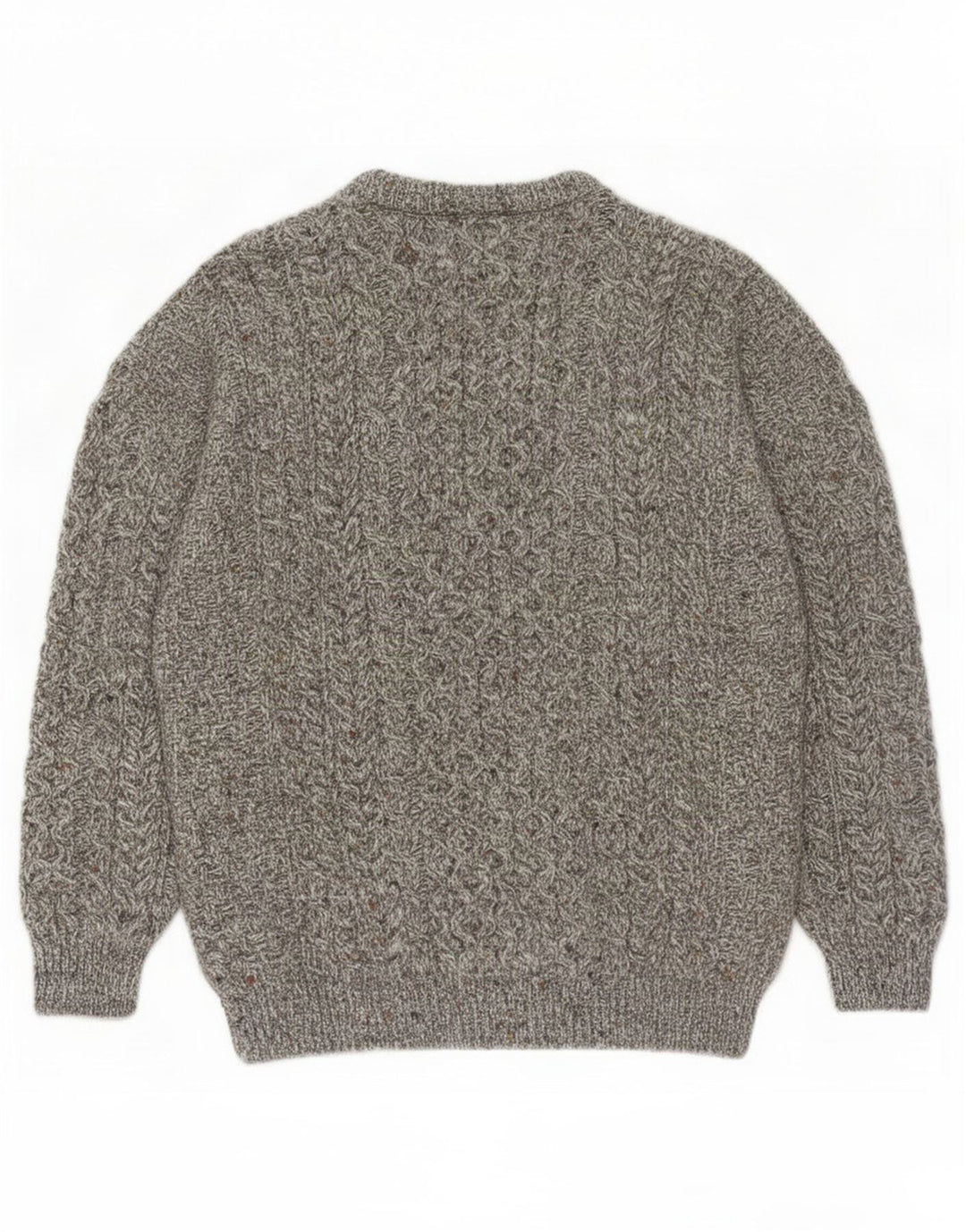 Męski sweter Carraig Donn Średni szary, nowa wełna