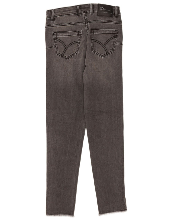 Damskie jeansy Crop Skinny firmy Dack IT 44 Medium W28 L25 Szare