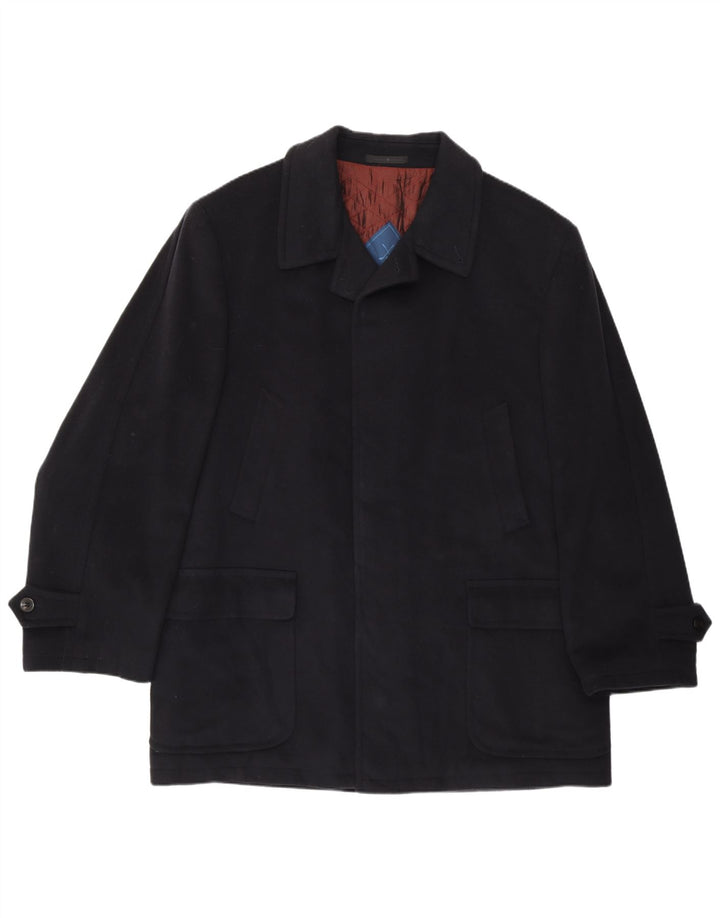 Płaszcz męski VINTAGE IT 52 XL, granatowy, kaszmirowy