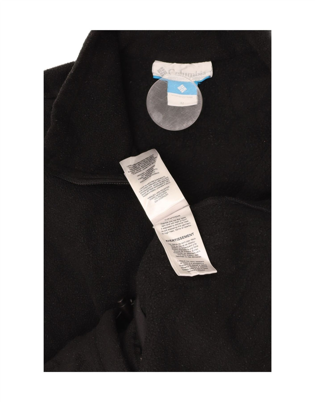 Męska kurtka polarowa COLUMBIA UK 38, średni czarny poliester