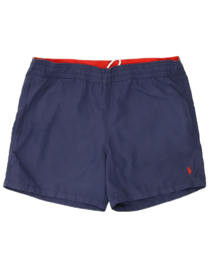 Męskie spodenki kąpielowe Polo Ralph Lauren, średni granatowy nylon