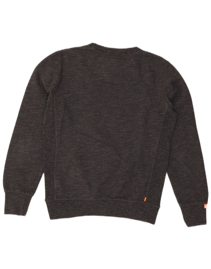 Męski sweter Superdry, średnioszary, bawełniany w cętki