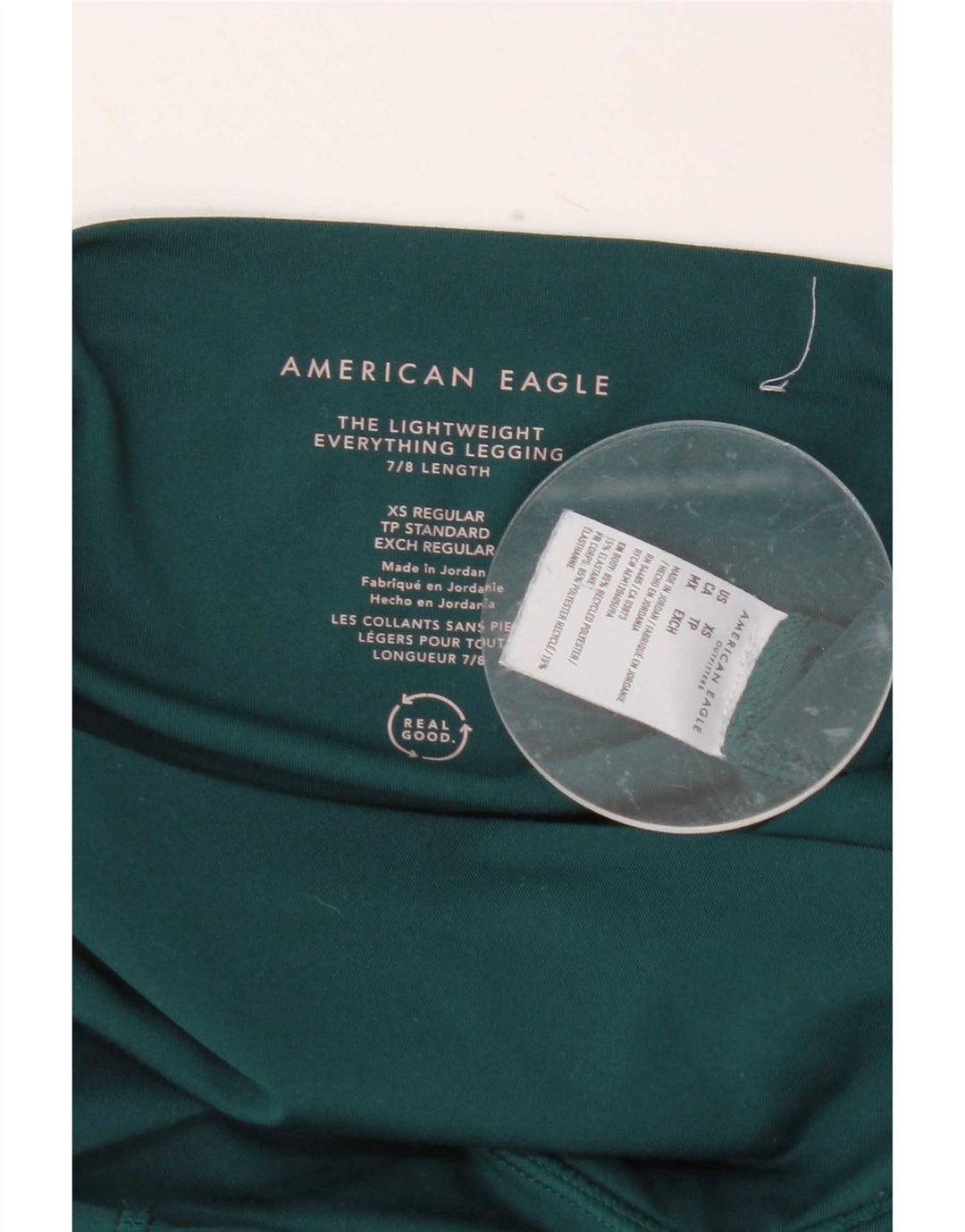 Legginsy damskie American Eagle UK 4 XS Zielone, poliestrowe