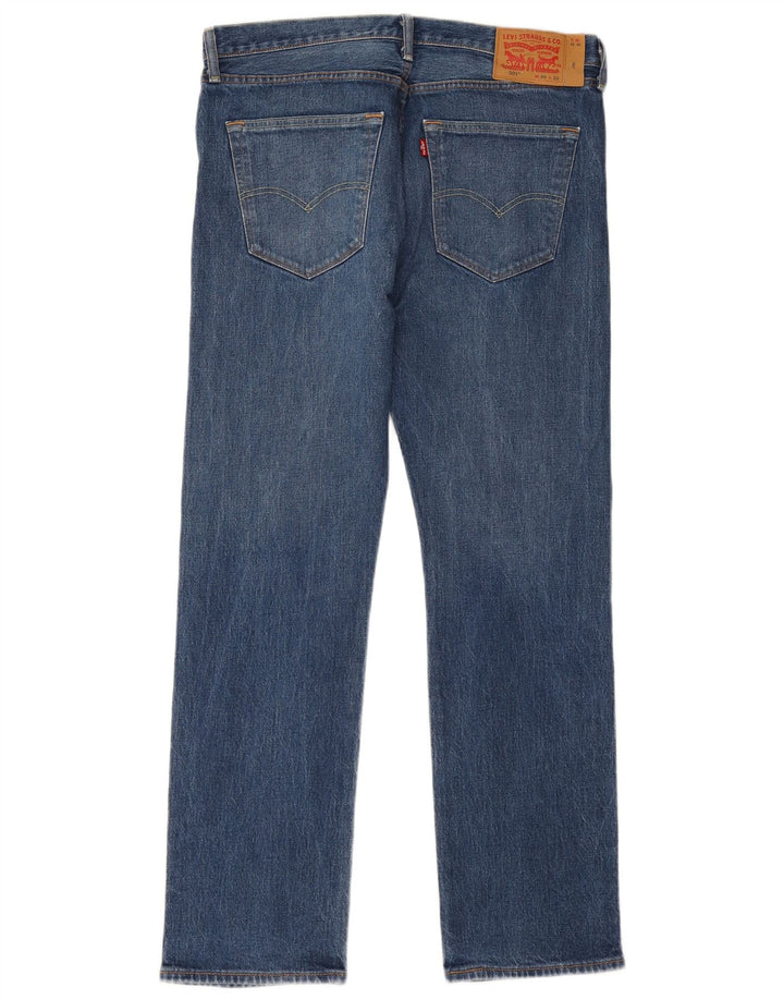 Męskie dżinsy Levi's 501 Straight W36 L32 Niebieskie bawełniane