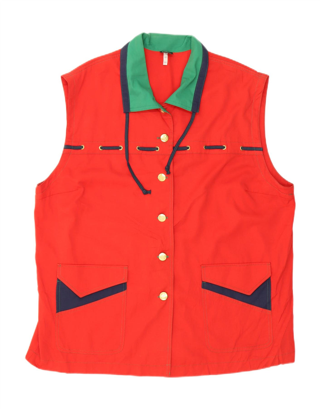 RIGANY Womens Gilet EU 50 2XL Red Polyester