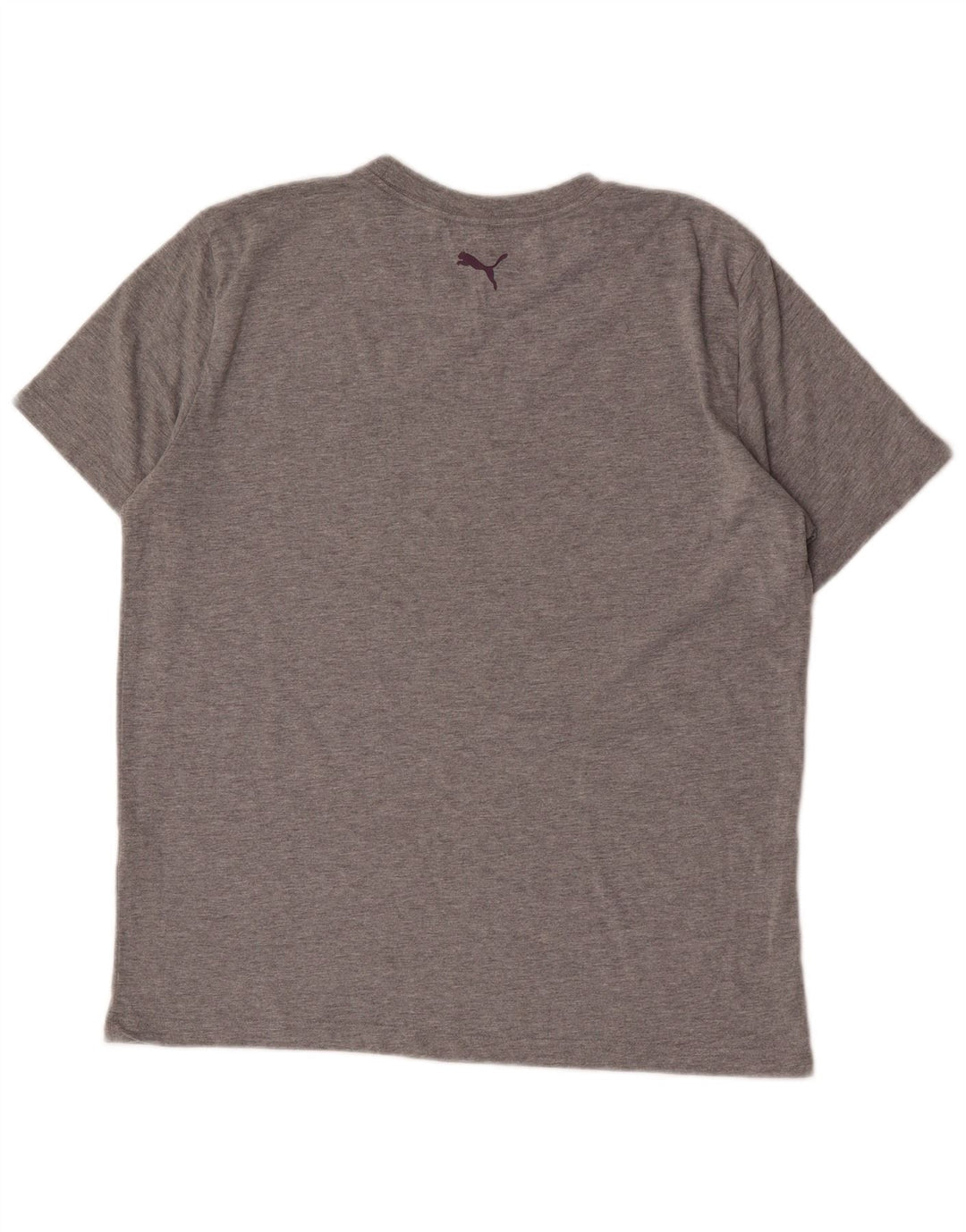 Męski T-shirt Puma z grafiką, duży, szary, z bawełny w plamki