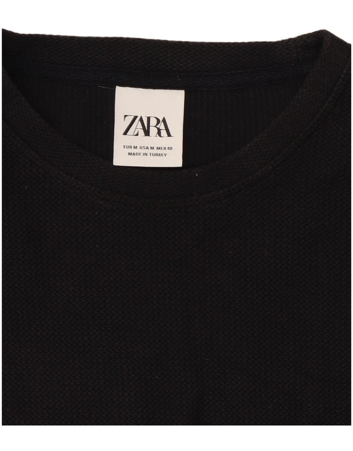 T-shirt męski Zara, średni czarny