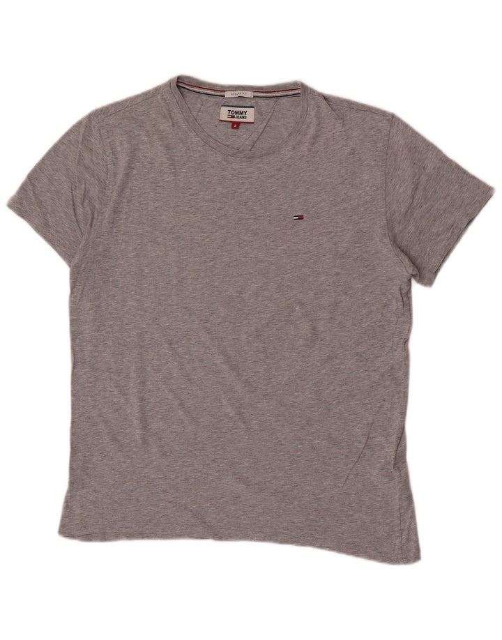 Koszulka męska Tommy Hilfiger Regular Fit, rozmiar S, szara, bawełniana