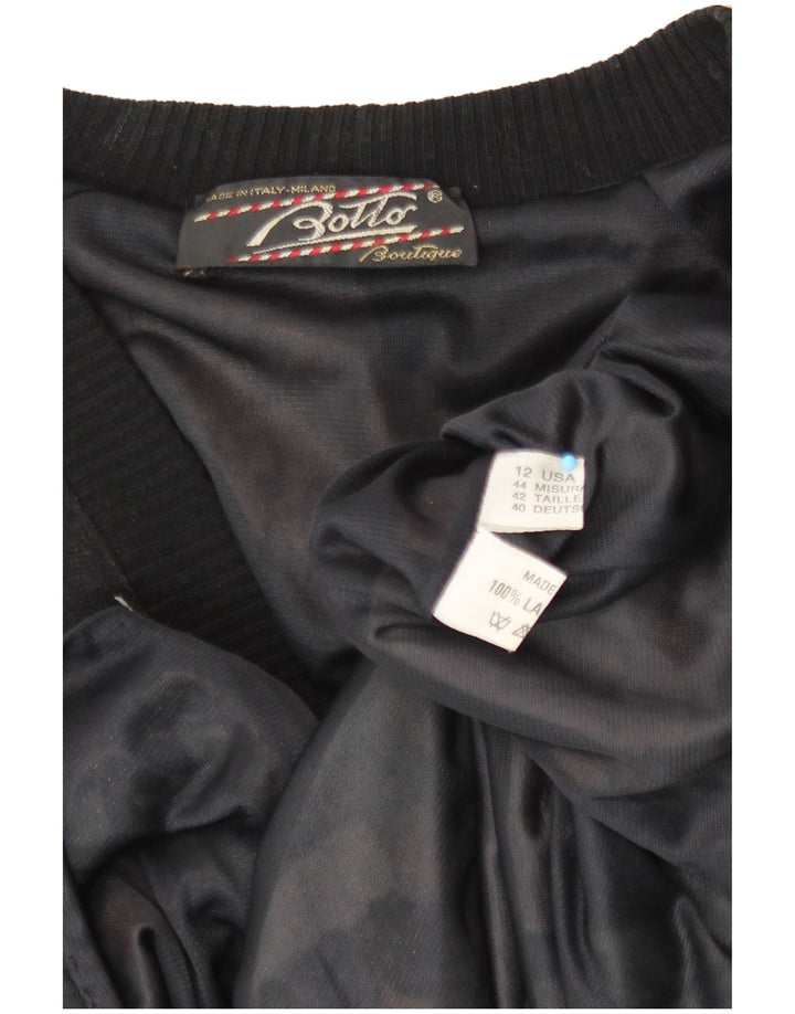 Sweter damski w stylu vintage IT 44 Średni wielobarwny kwiatowy wełniany