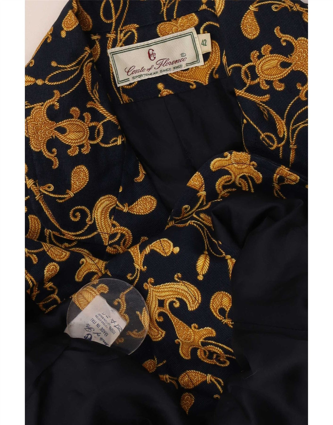 Damska marynarka zapinana na 3 guziki Conte of Florence IT 42 Medium Navy Blue
