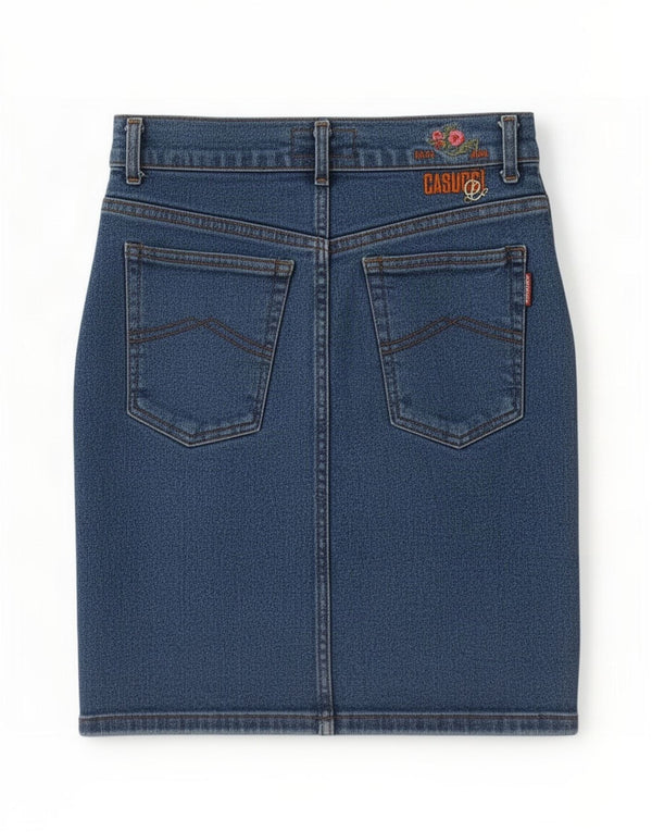 Damska spódnica jeansowa Casucci IT 48 XL W28 niebieska