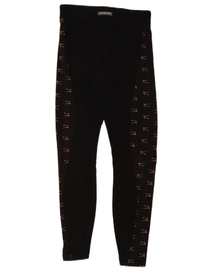 Damskie legginsy Nike Graphic UK 10, małe, czarne