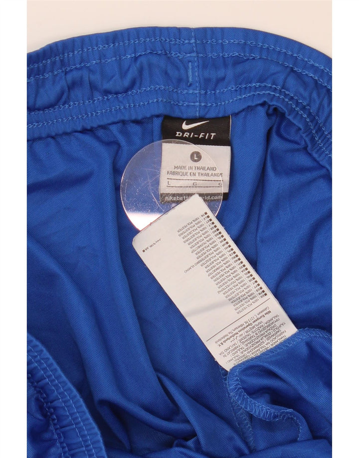 Męskie spodenki sportowe NIKE Dri Fit, duże, niebieskie, z poliestru