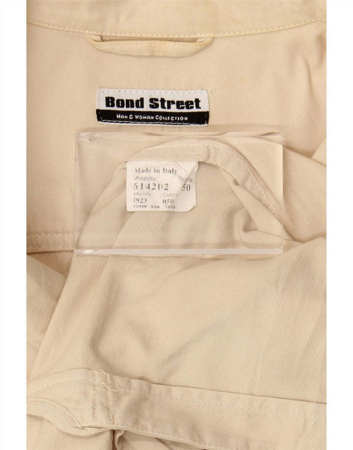 Damska marynarka Bond Street zapinana na 5 guzików IT 50 XL, beżowa bawełna