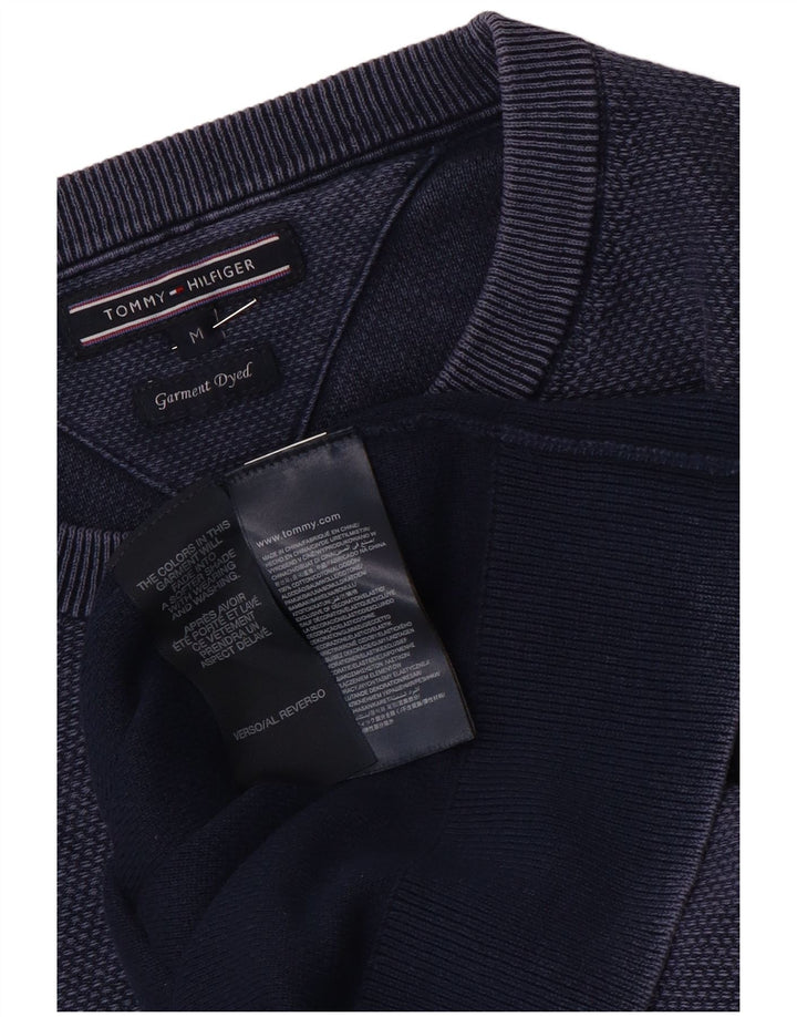 Męski sweter z okrągłym dekoltem Tommy Hilfiger, średni granatowy