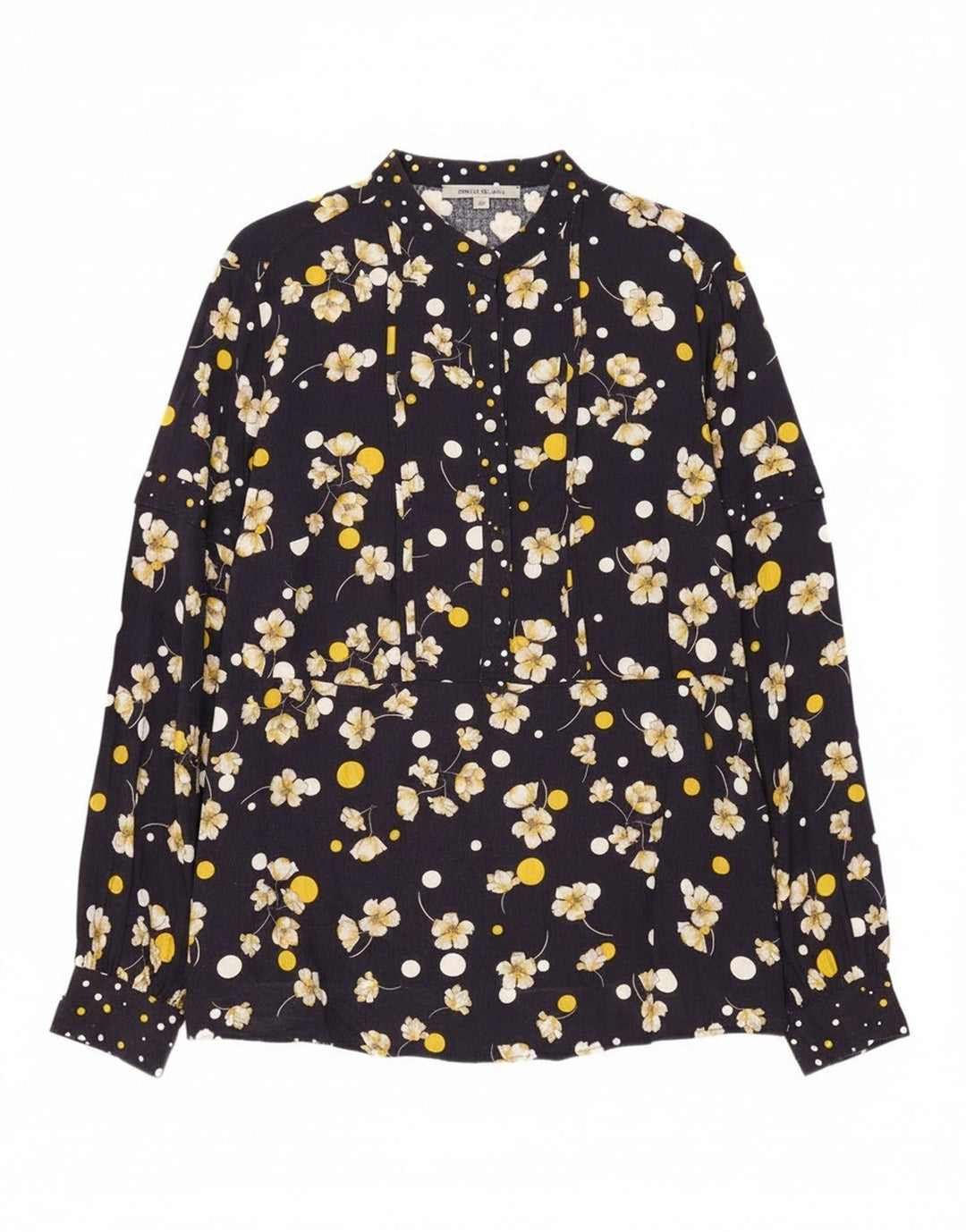 Damska koszula pulowerowa Penny Black UK 16, duża, granatowa, w kwiaty, wiskoza