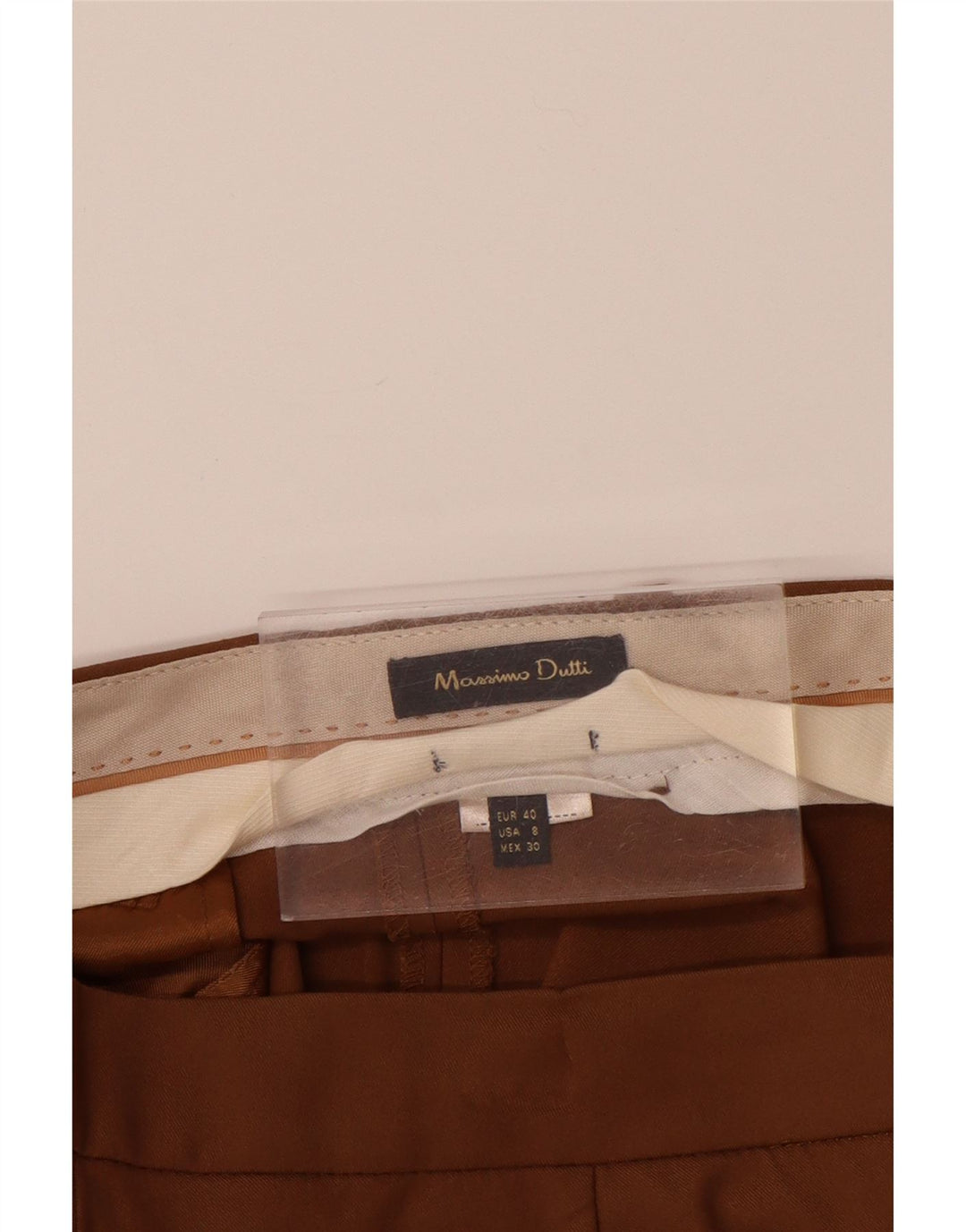 Spodnie damskie MASSIMO DUTTI Slim Chino EU 40 Medium W30 L28 Brązowe