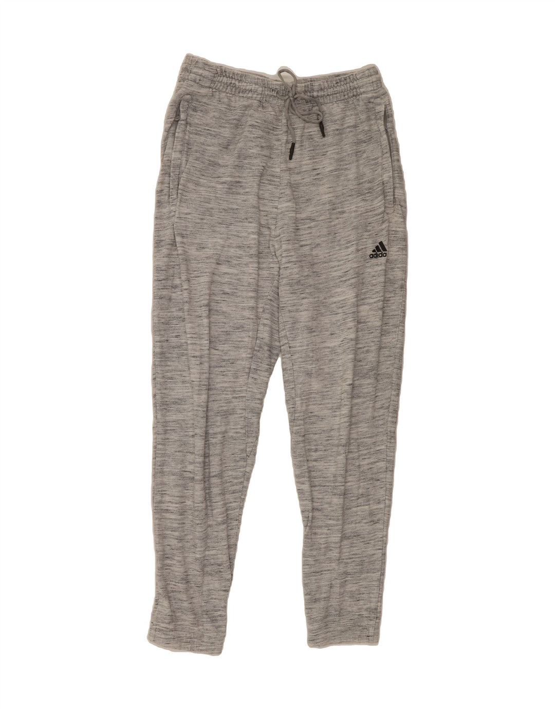 ADIDAS Womens Tracksuit Trousers UK 12 Medium  Grey Flecked Cotton Vintage Adidas and Second-Hand Adidas from Messina Hembry 