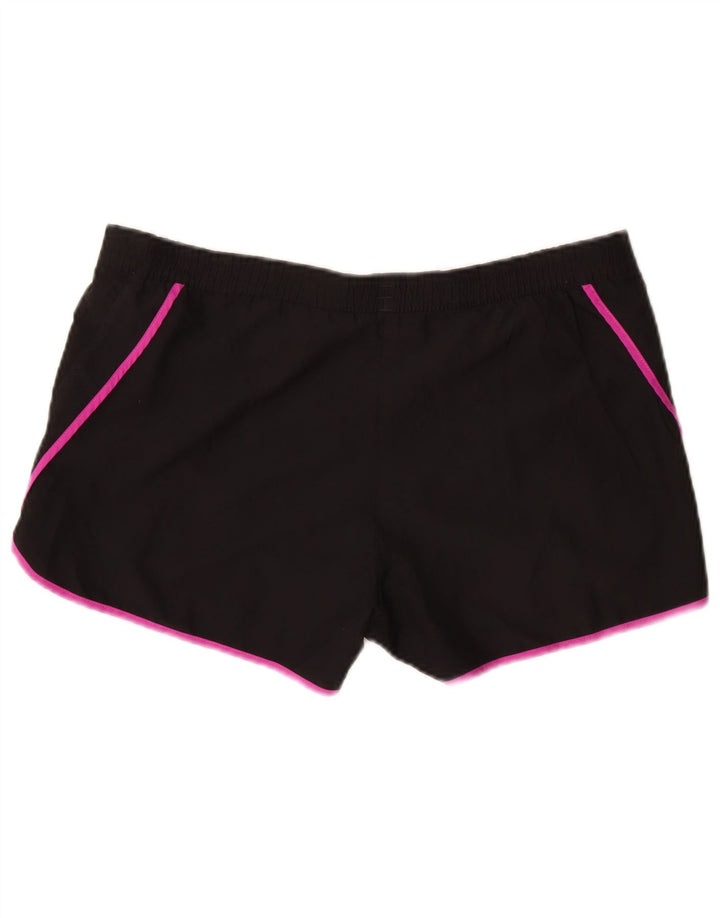 Damskie spodenki sportowe Adidas Climalite UK 10, małe, czarne, poliestrowe