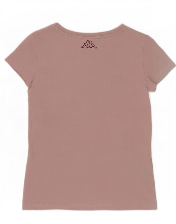 Damska koszulka z grafiką Kappa Top UK 10 Small Pink Cotton