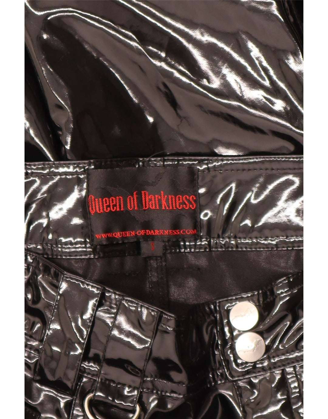 QUEEN OF DARKNESS Damska spódnica maxi o linii A, mała W28 Czarna gotycka