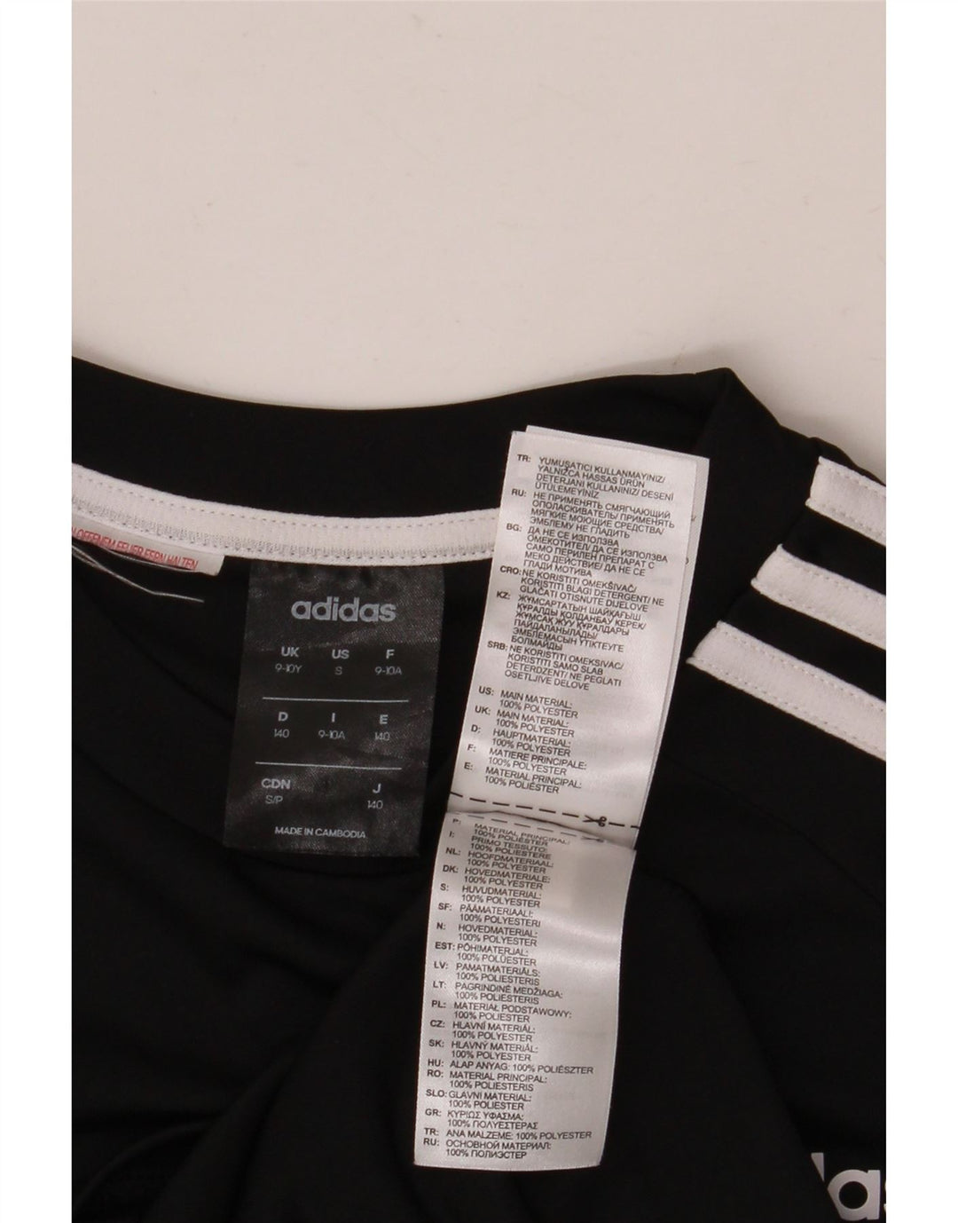 Adidas Chłopięca Koszulka Climalite Top 9-10 Lat Czarny Poliester