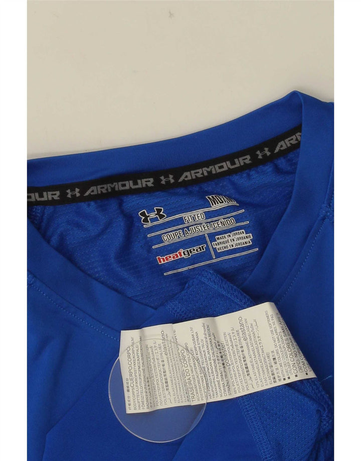 Męska kamizelka Under Armour Heat Gear Top, średni niebieski, geometryczny poliester