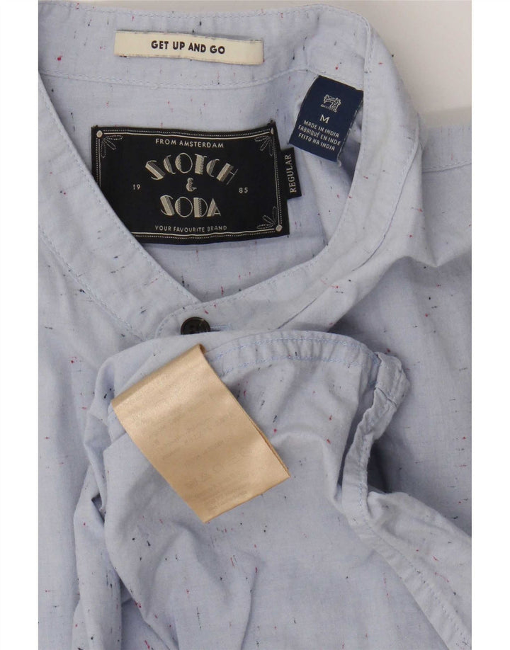 Koszula męska Scotch & Soda, bawełniana w ciemnoniebieskie plamki