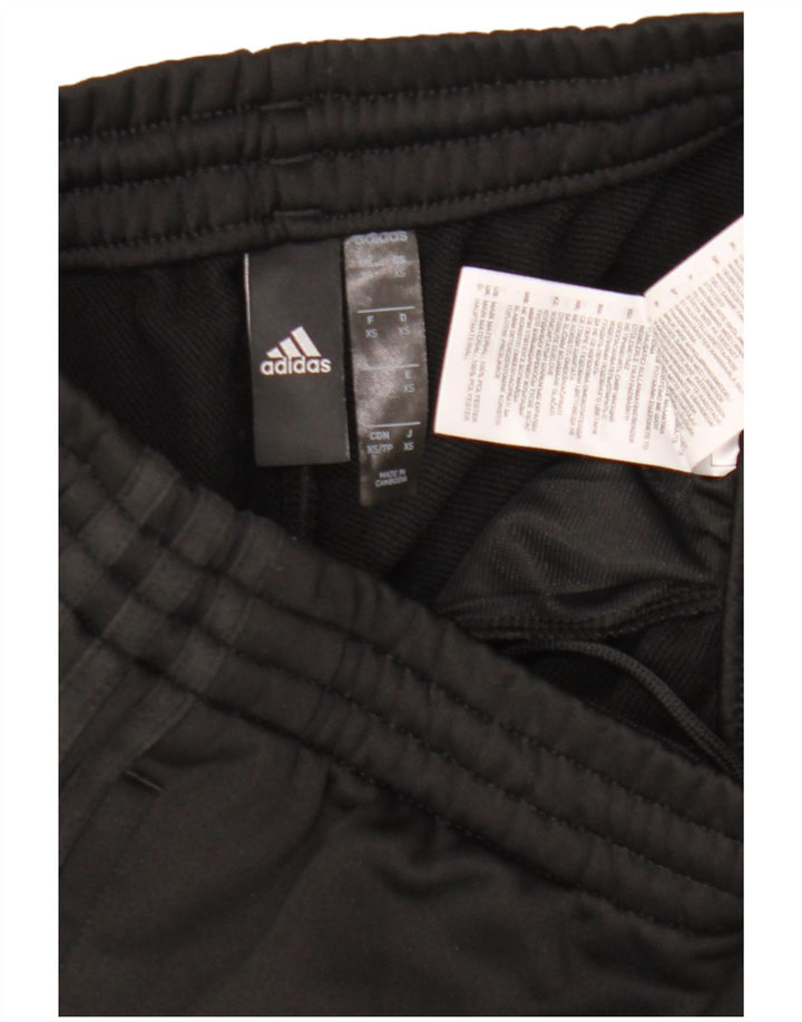 Damskie spodnie dresowe Adidas XS, czarne, poliestrowe