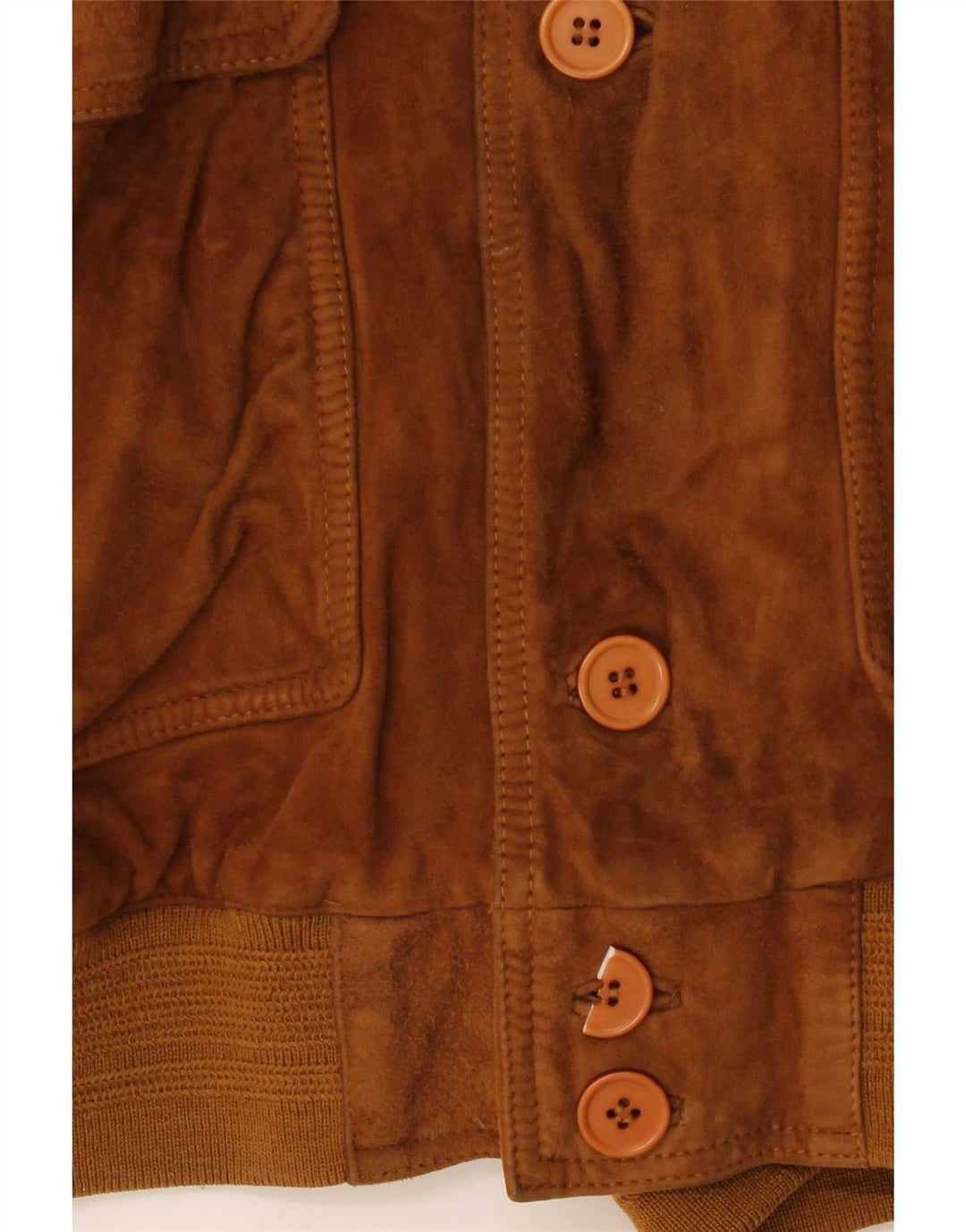 Męska zamszowa kurtka bomber w stylu vintage IT 50, duża brązowa
