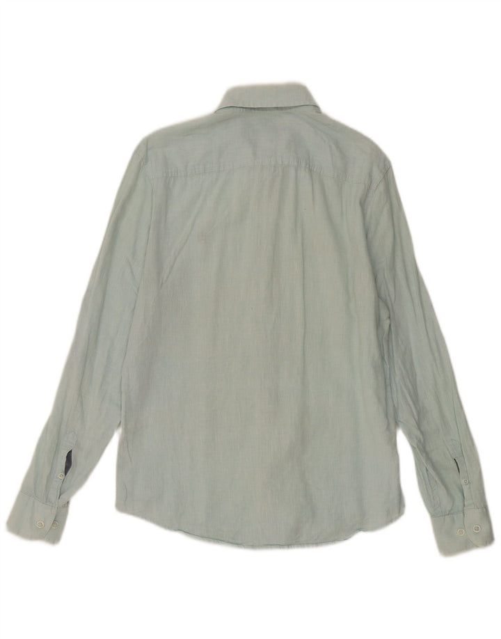 Koszula męska Penguin Heritage Slim Fit, mała niebieska